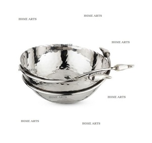 Bol décoratif en acier inoxydable, couleur argent et or, taille personnalisée, pour desserts et collations, utilisation à la maison et pour les fêtes, en vente - Product Image 2