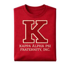 T-shirt en chenille Big K Kappa Alpha Psi Fraternity, taille réelle, coton premium, lettres grecques brodées, vêtement classique - Product Image 6