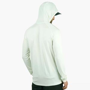 Sudadera CON CAPUCHA DE PESCA lisa en blanco de manga larga de microfibra de alta calidad Protección UV rendimiento de secado rápido camisas con capucha transpirables - Product Image 3