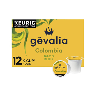 Cápsulas de Café Gevalia Colombia, Tueste Medio, 100% Arábica, Compatibles con Keurig K-Cup (Caja de 12 Unidades) - Product Image 1