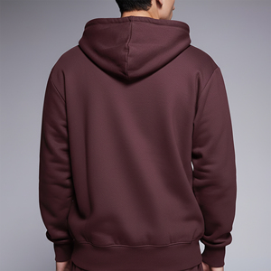 Sweat-shirts à capuche surdimensionnés en coton 100% de haute qualité pour hommes, lavés à la pierre, avec logo brodé personnalisé, style streetwear, fermeture éclair, coupe ample - Product Image 6