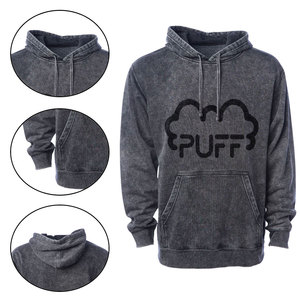 2025 Newest Custom Black Acid <b>Wash</b> 100% Cotton Fleece Men's Zipper-Up Hoodies Embroidered Logo Winter Clothing <b>Boys</b> High Street - Product Image 6