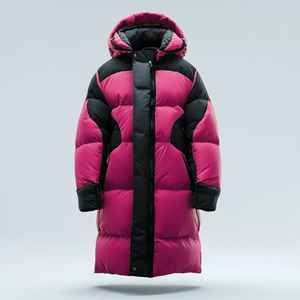 แจ็กเก็ตทรงพองสำหรับฤดูหนาวโลโก้หน้าคอตั้งทำจากผ้าใบแบบทันสมัย - Product Image 2