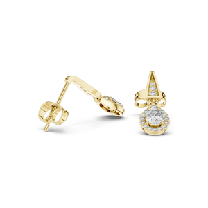 Pendientes de Diamantes de Laboratorio, 0.452 CT, Claridad VVS-VS EF, Oro de 18K, 14K, 10K y Plata 925, Oro Rosa, Amarillo y Blanco - Product Image 6