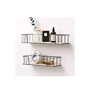 Mensola portaoggetti realizzata a parete per soggiorno e camera da letto porta vasi in metallo per la decorazione della casa