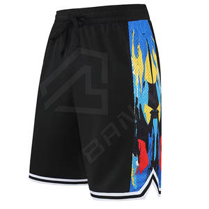 Verano en blanco deporte sublimación 100% poliéster impreso lujo Unisex gimnasio malla pantalones cortos para hombres pantalones cortos de baloncesto personalizados para hombres - Product Image 5