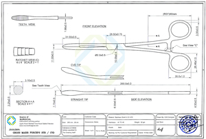 Fórceps de arteria Maier de acero inoxidable con agarre de esponja Fuente de alimentación manual - Product Image 6