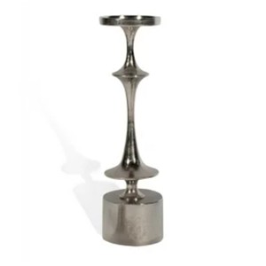 Porte-bougie en aluminium sophistiqué, artisanal, écologique, durable, élégant, décoration de la maison, salle à manger, occasions de Pâques - Product Image 4