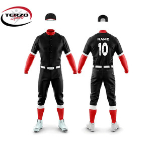 Customized Breathable Baseball Uniform Set with Custom Size & Logo Unisex Team <b>Training</b> Sportswear - Product Image 2