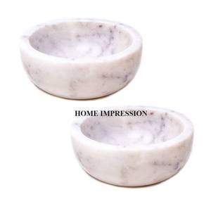 Tazón de Servir de Mármol Pulido Blanco de Color Natural, de Lujo, Ecológico, Moderno, para Uso en el Hogar y Restaurantes, de Alta Calidad - Product Image 4