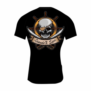 Vente en gros Rush Guard à manches courtes Rash Guard Gilet 100% polyester Quick Dry Rush Guard pour hommes - Product Image 2