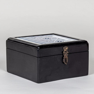 Boîte à bijoux en bois personnalisée haut de gamme pour les marchés de boutiques et d'exportation avec des motifs uniques peints à la main - Product Image 1