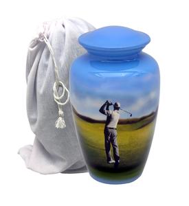 Urna de cremación de Metal de estilo europeo de tendencia superior Diseño único para cenizas humanas Fabricación de urnas para adultos Proveedor de suministros funerarios - Product Image 1