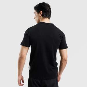 เสื้อยืดโอเวอร์ไซส์สีดำผ้าฝ้าย 100% ลายพิมพ์ดีไซน์เนอร์แบบสกรีนพิมพ์ - Product Image 2