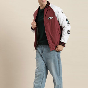 2025 Market Online Sale Precio barato Chaqueta de bombardero de invierno para hombre High Street Style con cuello levantado Logotipo personalizable - Product Image 4