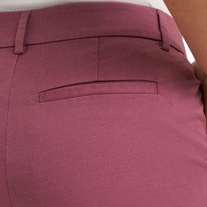 Pantalon chino pour femme, respirant, couleur unie, séchage rapide, braguette boutonnée, taille ajustée, style tendance, pantalon chino droit pour femme, vêtements d'extérieur - Product Image 5