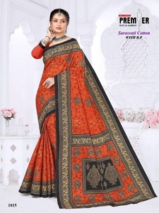 Venta al por mayor moderno casual algodón Saree colección ligero uso diario con diseños impresos para fiestas para minoristas revendedores - Product Image 4