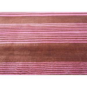 Basis Hand Loom Wool <b>Rugs</b> in Red Orange Striped 3D Rectangle Room <b>Bedside</b> <b>Rug</b> Viscose Material Handmade 3D Pattern for Home Use - Product Image 3