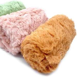 Hometextile ผ้าถักขนสัตว์เทียมถักทอซักได้ผ้าไม่ทอเย็บปักด้วยเส้นด้ายย้อมสีและผ้าพลัฌพีวีสไตล์เรียบง่าย - Product Image 1