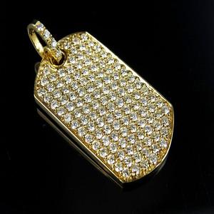 Gold Plated 925 Sterling Silver Iced Out <b>Small</b> Design VVS Moissanite Diamond Pendants & Charms <b>For</b> <b>Men</b> and Women - Product Image 1