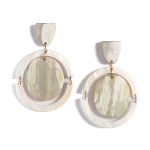 100% pendientes de cuerno de búfalo de buey sudafricano de lujo ecológicos naturales pendientes de araña de cuerno Real para mujeres niñas moda - Product Image 4