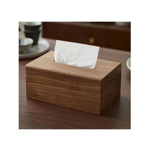 Haute qualité naturel noyer bois boîte à mouchoirs élégant boîte à mouchoirs Table basse hôtel Ware porte-serviettes pour bureau décor de bureau - Product Image 5