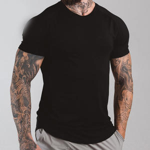 T-shirt pour hommes Stretch Respirant Blank Training Muscle Tees Nouveauté Personnalisé Offre Spéciale 100% Polyester Maillot Simple pour hommes - Product Image 2