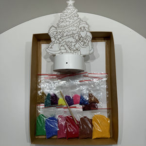 Sand Craft <b>Painting</b> kit with <b>light</b> and remote controller for Children "New Year" - Product Image 4
