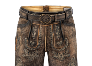 Custom Men's Bavarian Lederhosen Venta al por mayor de cuero genuino alemán Lederhosen para hombres - Product Image 2