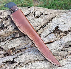 Cuchillo De Filete de acero de Damasco de 8 pulgadas hecho a mano, hoja de alto carbono, madera, grabado personalizado, acero al carbono de alta calidad para pesca - Product Image 3