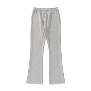 Pantalones Deportivos de Felpa Francesa Gruesa para Hombre, con Logotipo Personalizado al por Mayor, Estilo Acampanado y Apilado, 2026 - Product Image 4