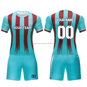 ชุดฟุตบอลสำหรับผู้ชายชุดตัดอัตโนมัติชุดกีฬาพร้อมเทคโนโลยีการระเหิดโลโก้ตามสั่ง - Product Image 2