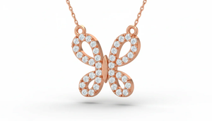 สร้อยคอแฟชั่นผีเสื้อเพชรประกายพร้อมโซ่สำหรับผู้หญิง เหมาะสำหรับงานแต่งงาน งานเลี้ยง ของขวัญวันครบรอบ งานเฉลิมฉลองสุดโรแมนติก - Product Image 4