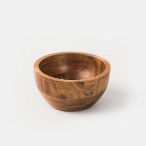 Bol de service en bois rustique fait à la main de taille moyenne écologique et durable pour les salades, collations, mariages, usage domestique - Product Image 5