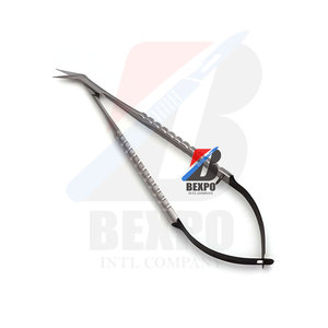 Microcirugía Dental Castroviejo Tijera Quirúrgica Angular Haf Color Negro Capa Instrumentos manuales Fabricado por BEXPO - Product Image 3