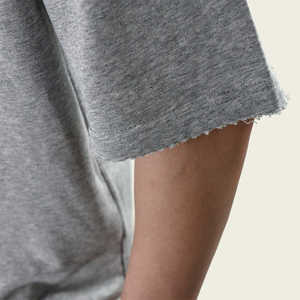 Conjunto de Camiseta Corta Oversize con Logotipo Personalizado, Transpirable, de Algodón, para Verano, Estilo Urbano, con Bordado - Product Image 3