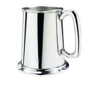 Novedad: Jarra Medieval de Peltre Personalizable, Ecológica y de Alta Calidad, Bañada en Plata, Modelo White Royals BM10