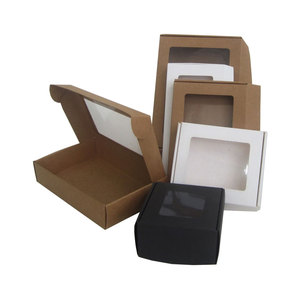 Caja de regalo grande para embalaje Marrón Kraft Craft Rectángulo Embalaje Cajas Carton Regalo Caja de cartón personalizada delgada para ventas - Product Image 2