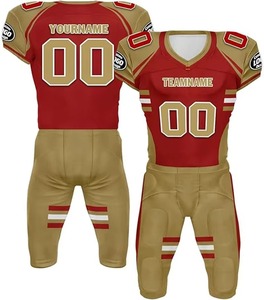 Ensemble d'uniformes de football américain les plus vendus pour adultes 100% Polyester Durable respirant maillot de football américain vêtements de sport - Product Image 3