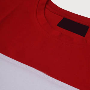 Camiseta Deportiva Sublimada para Hombre |   Tela de Poliéster con Bloques de Color Rojo y Blanco |   Transpirable de Secado Rápido - Product Image 5