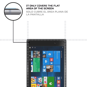Protecteur d'écran antichoc pour tablette Odys Wintab Ares 9, résistance aux chocs améliorée - Product Image 4