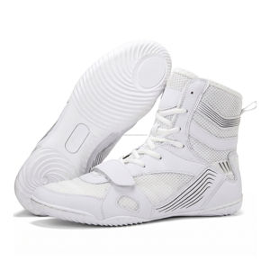 Custom Professional Men's <b>Boxing</b> and Wrestling Training Shoes Breathable Custom Printed Embroidered Logo Made in Pakistan MOQ 1 - Product Image 1