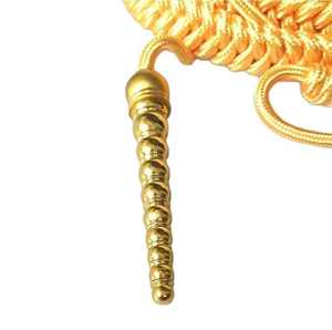 Custom Ceremonial Aiguillettes for US Uniforms <b>Braided</b> Design with Bullion Wire Metallic Silk Threads Custom Logo & Colors - Product Image 4