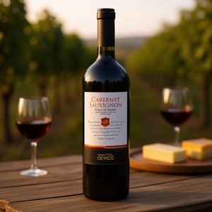 Cabernet Sauvignon DOC Full-Bodied Italian Red <b>Wine</b> 750ml Per Bottle 6 Bottles Per Box-Terre Cevico - Product Image 3