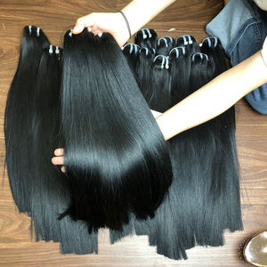 ช่อผมเรียจากกัมพูชา100% สำหรับต่อเส้นด้ายอัจฉริยะพร้อมลูกไม้ HD - Product Image 1