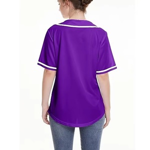 Maillot personnalisé de baseball et softball, chemises de sport unisexe, maillot de baseball à broderie sublimée, vente en ligne - Product Image 3