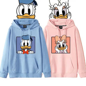 Women's for <b>Disney</b> Donald Daisy Hooded <b>Sweatshirt</b> Breathable Knitted XS One Size Zipper Design for Autumn - Product Image 2