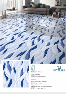 Trang trí màu xanh 3D sàn gạch porcelanato gạch hiển thị cho nhà bếp xây dựng nội thất phong cách Châu Âu từ sứ gạch - Product Image 5