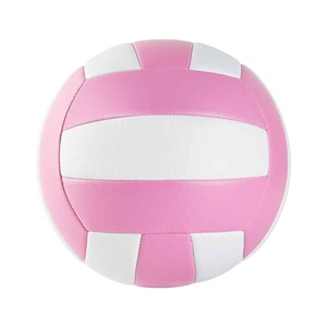 Balón de Voleibol de Alta Calidad, Material PU Puro, Tamaño Oficial 5, Color Rosa, para Adultos, Playa, Reciclado, Entrenamiento - Product Image 1