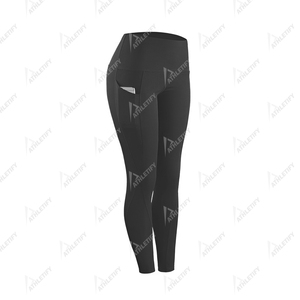 Pantalones de entrenamiento elásticos transpirables de cintura alta con estampado personalizado para mujer OEM proveedor de etiqueta privada-Leggings de yoga - Product Image 3
